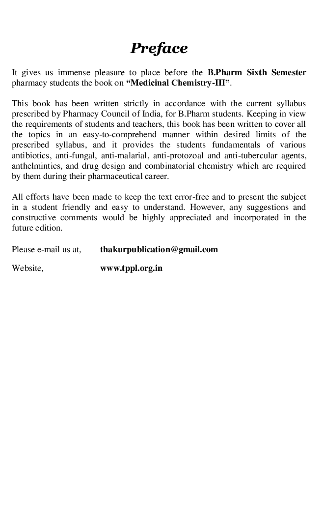 Medicinal Chemistry-III - Page 5