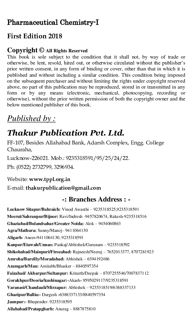 Pharmaceutical Chemistry-I - Page 3