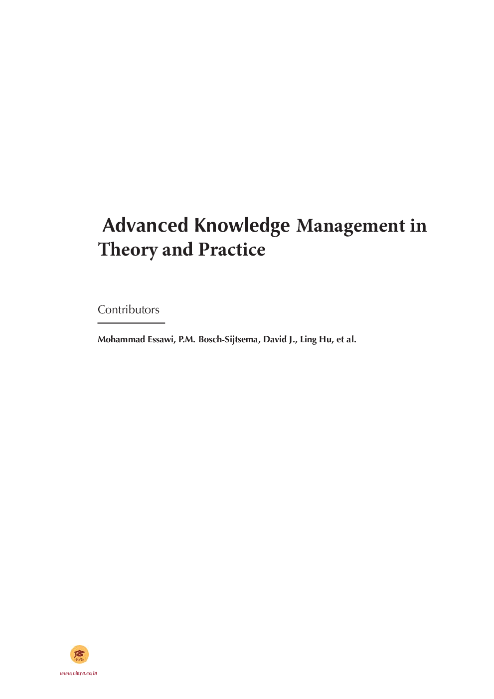 Advanced Knowledge Management in Theory and Practice - Page 4