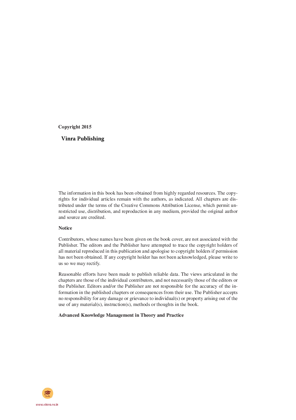 Advanced Knowledge Management in Theory and Practice - Page 5