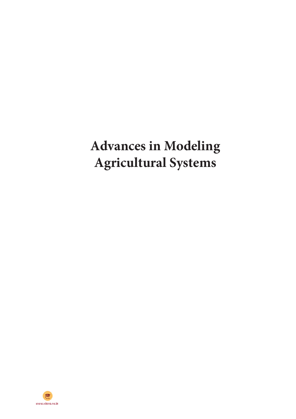 Advances in Modeling Agricultural Systems - Page 2
