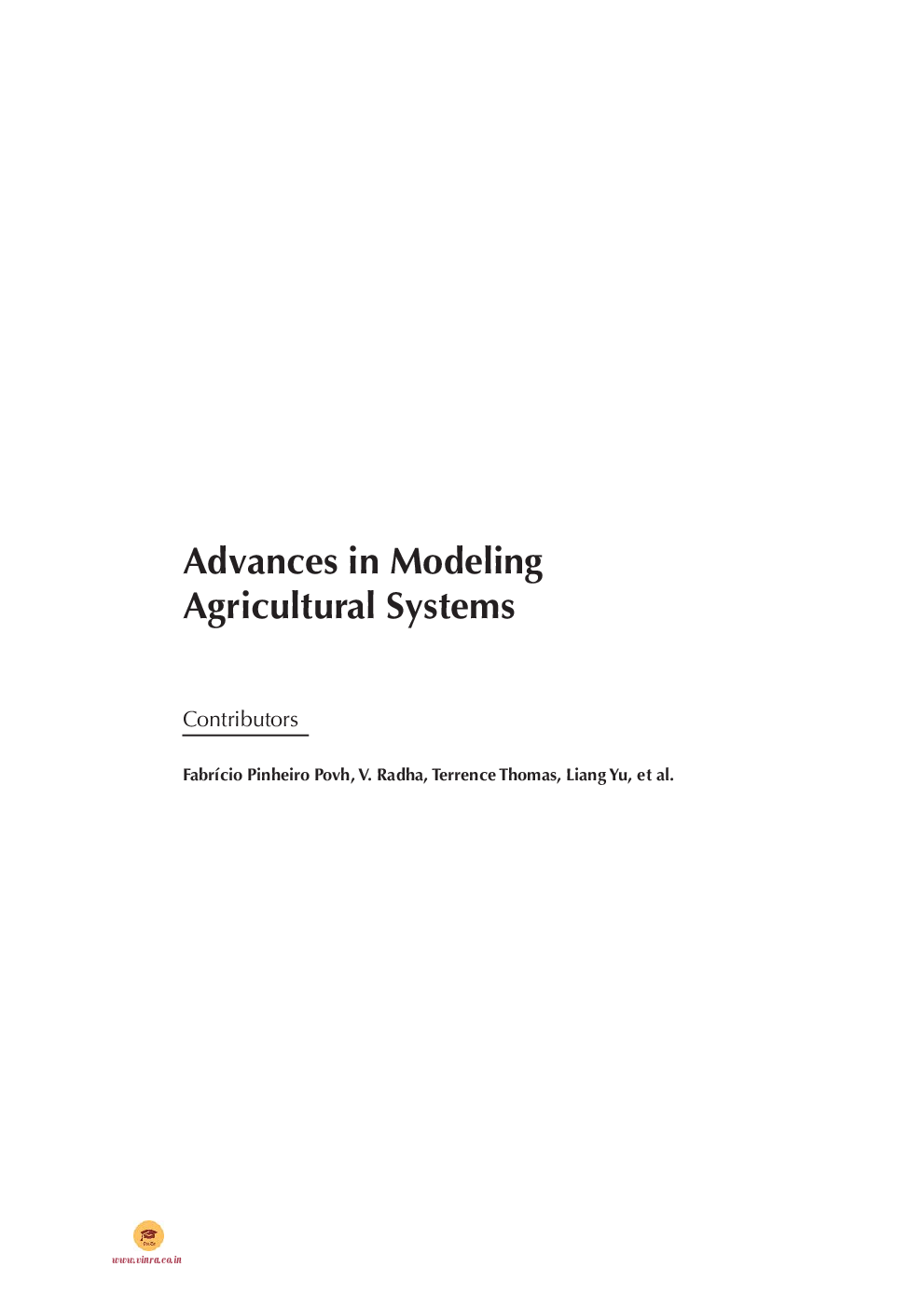 Advances in Modeling Agricultural Systems - Page 4