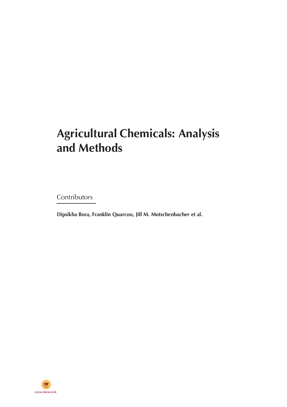 Agricultural Chemicals Analysis and Methods - Page 4