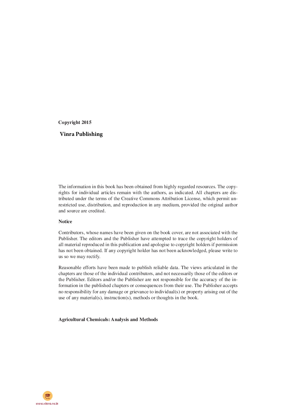 Agricultural Chemicals Analysis and Methods - Page 5