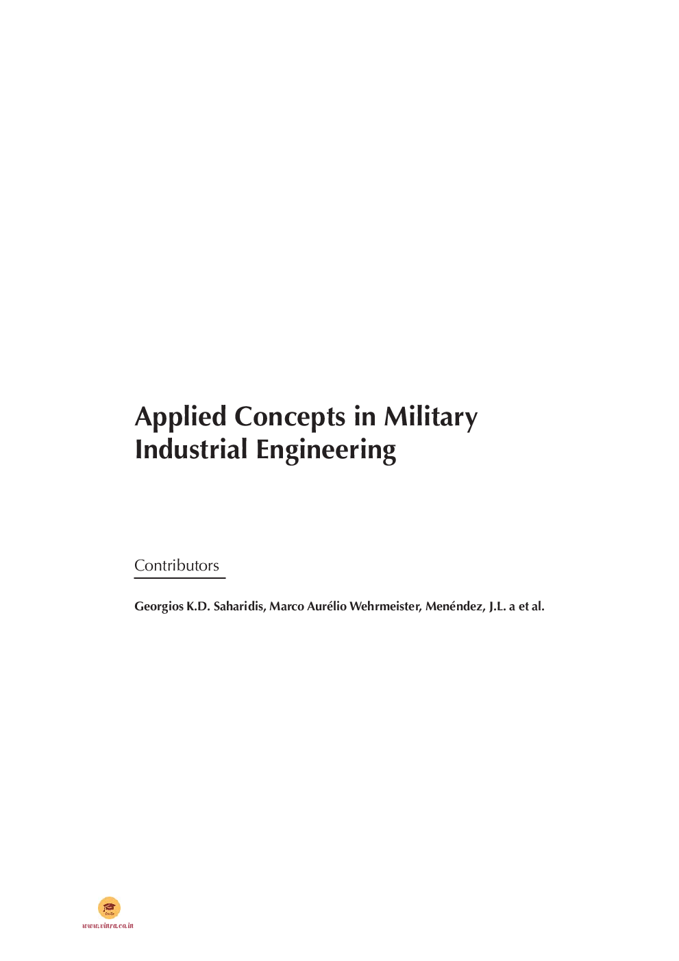 Applied Concepts in Military Industrial Engineering - Page 4