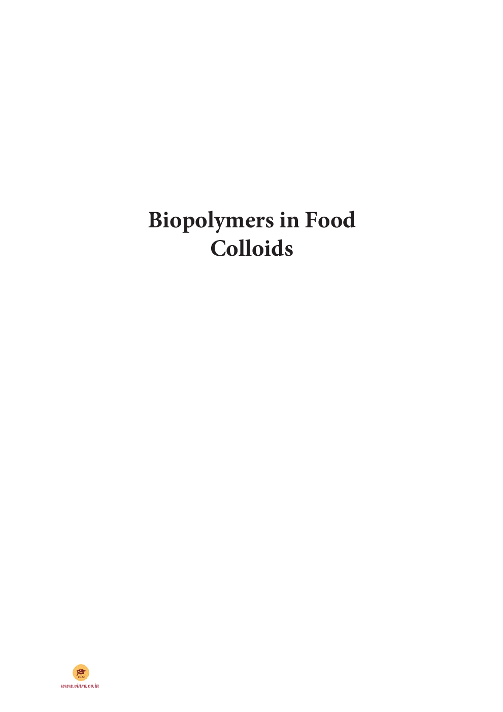 Biopolymers in Food Colloids - Page 2