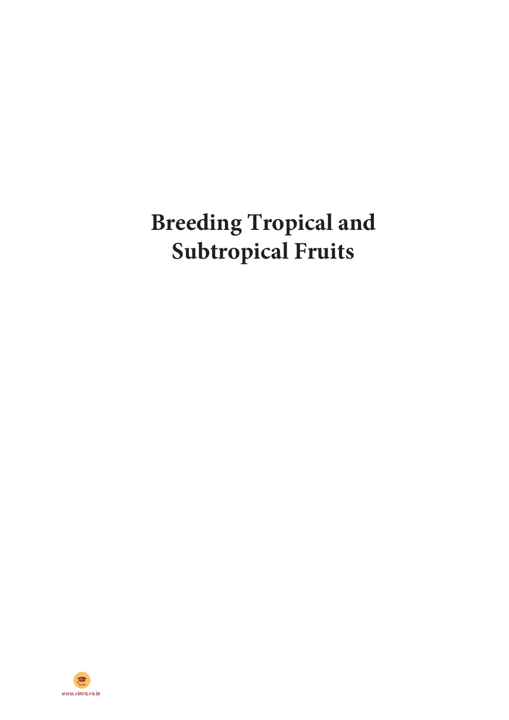 Breeding Tropical and Subtropical Fruits - Page 2