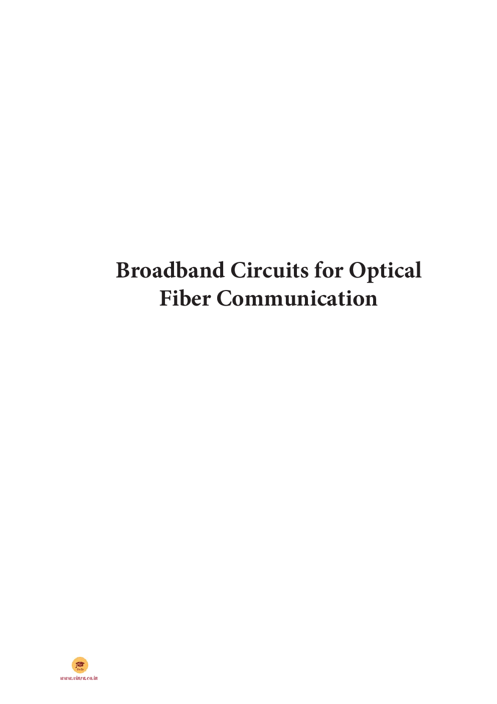 Broadband Circuits for Optical Fiber Communication - Page 2