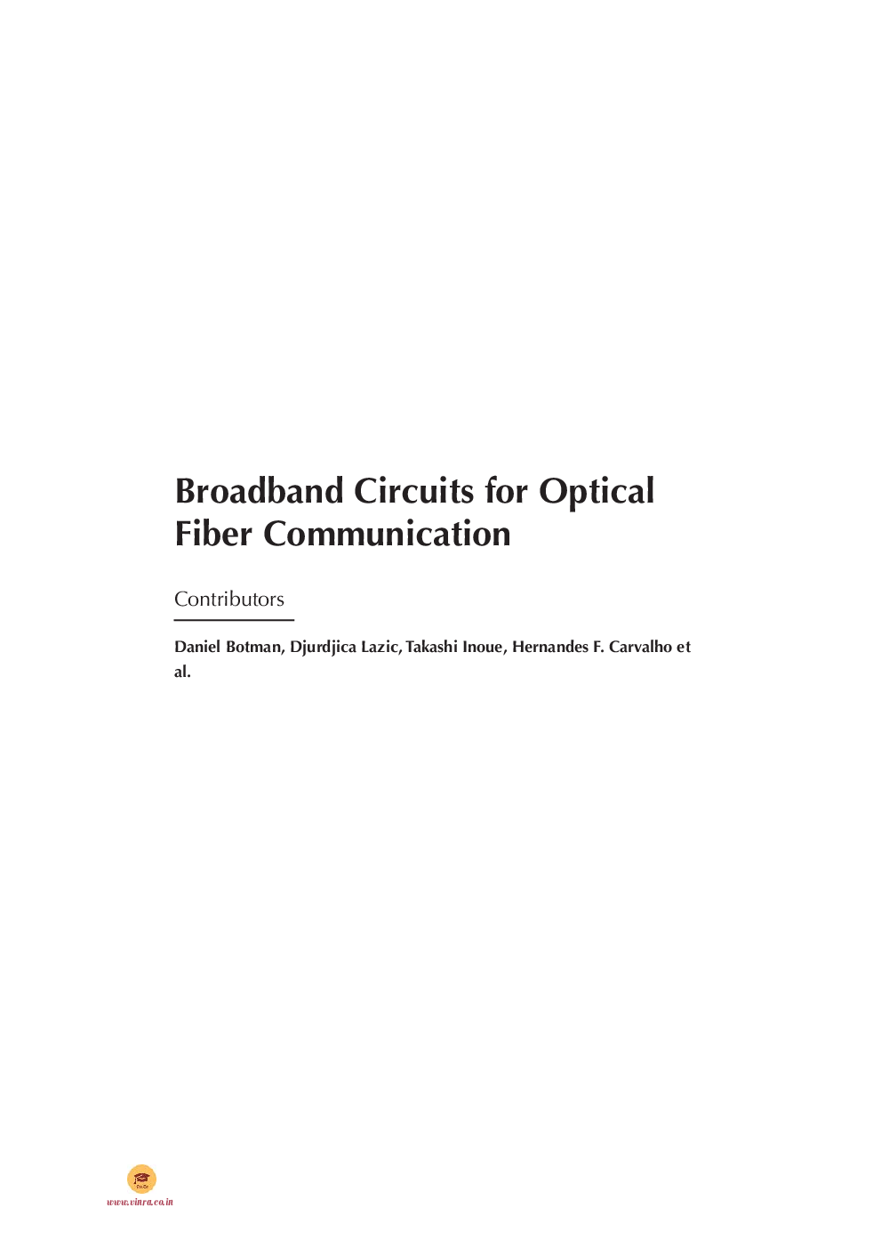 Broadband Circuits for Optical Fiber Communication - Page 4