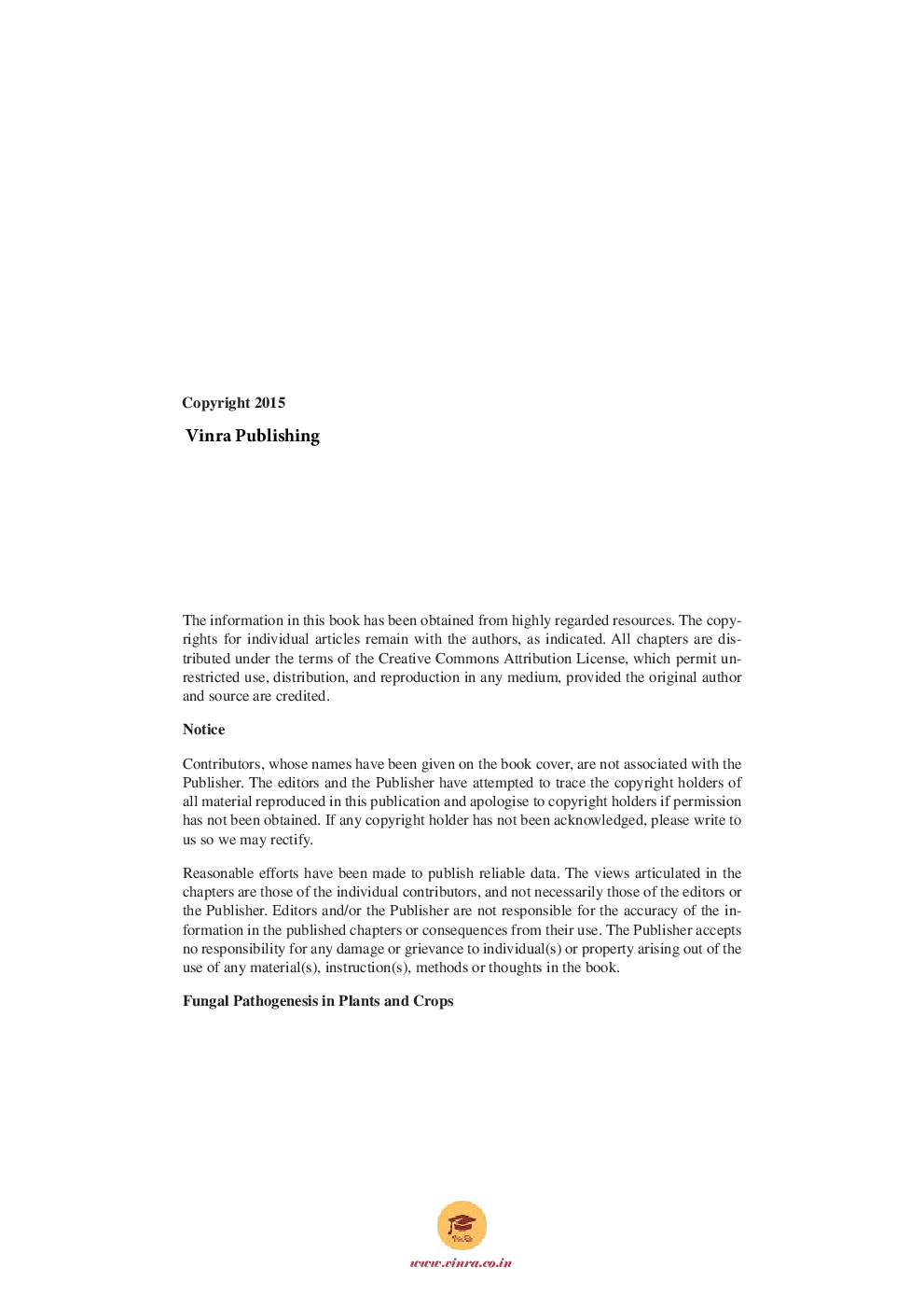 Fungal Pathogenesis in Plants and Crops - Page 5