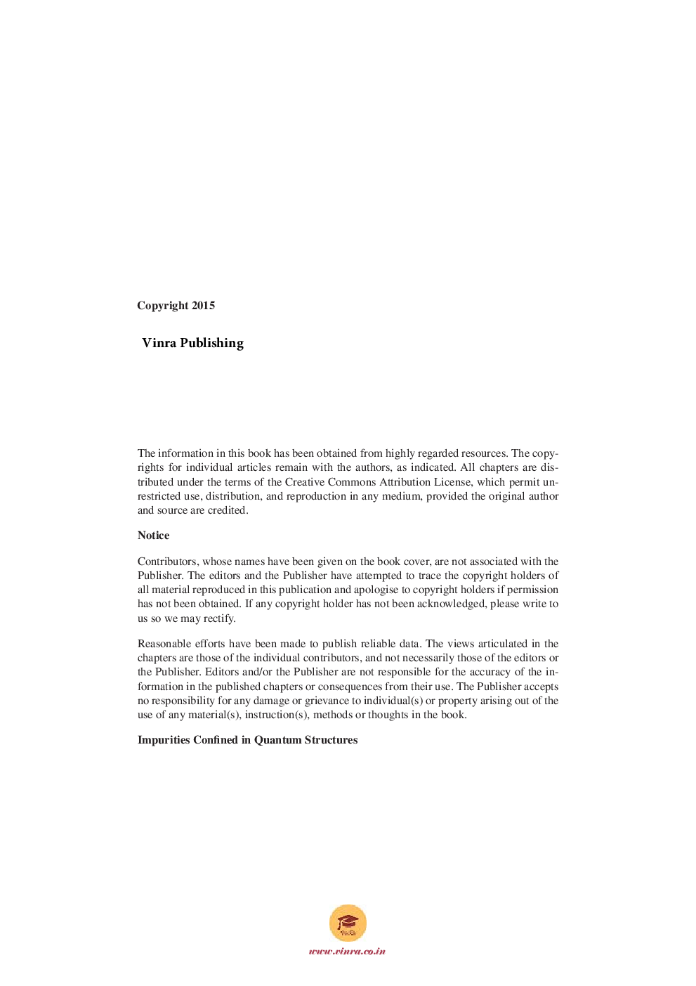 Impurities Confined in Quantum Structures - Page 5