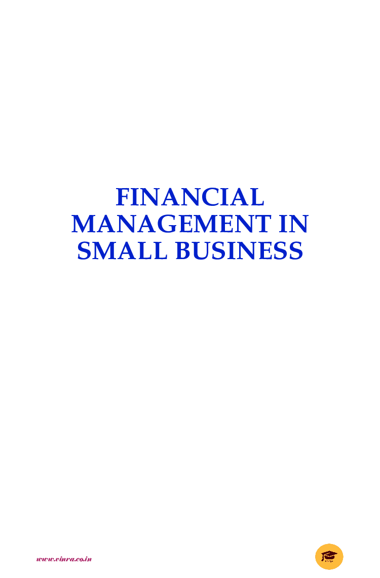 Financial Management In Small Business - Page 2