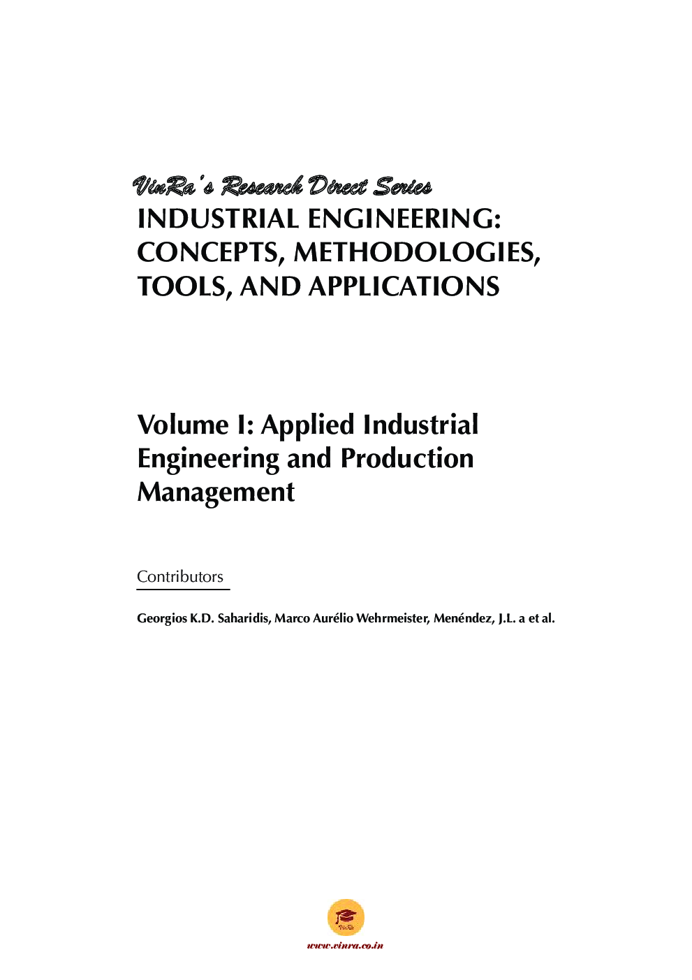 Applied Industrial Engineering and Production Management Vol I - Page 4