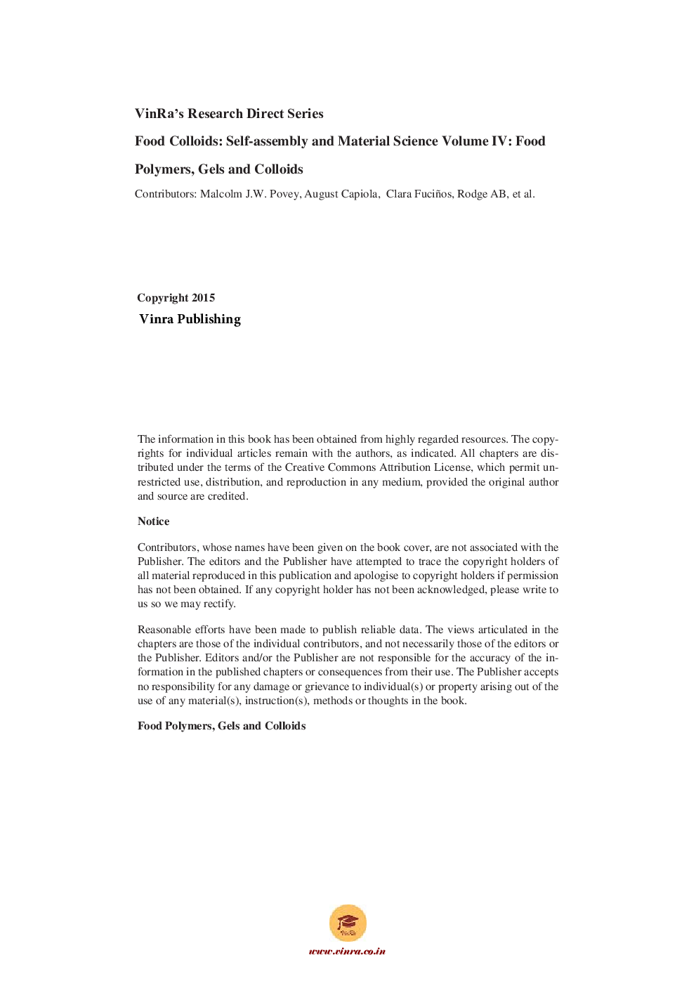 Food Polymers, Gels and Colloids Vol IV - Page 5