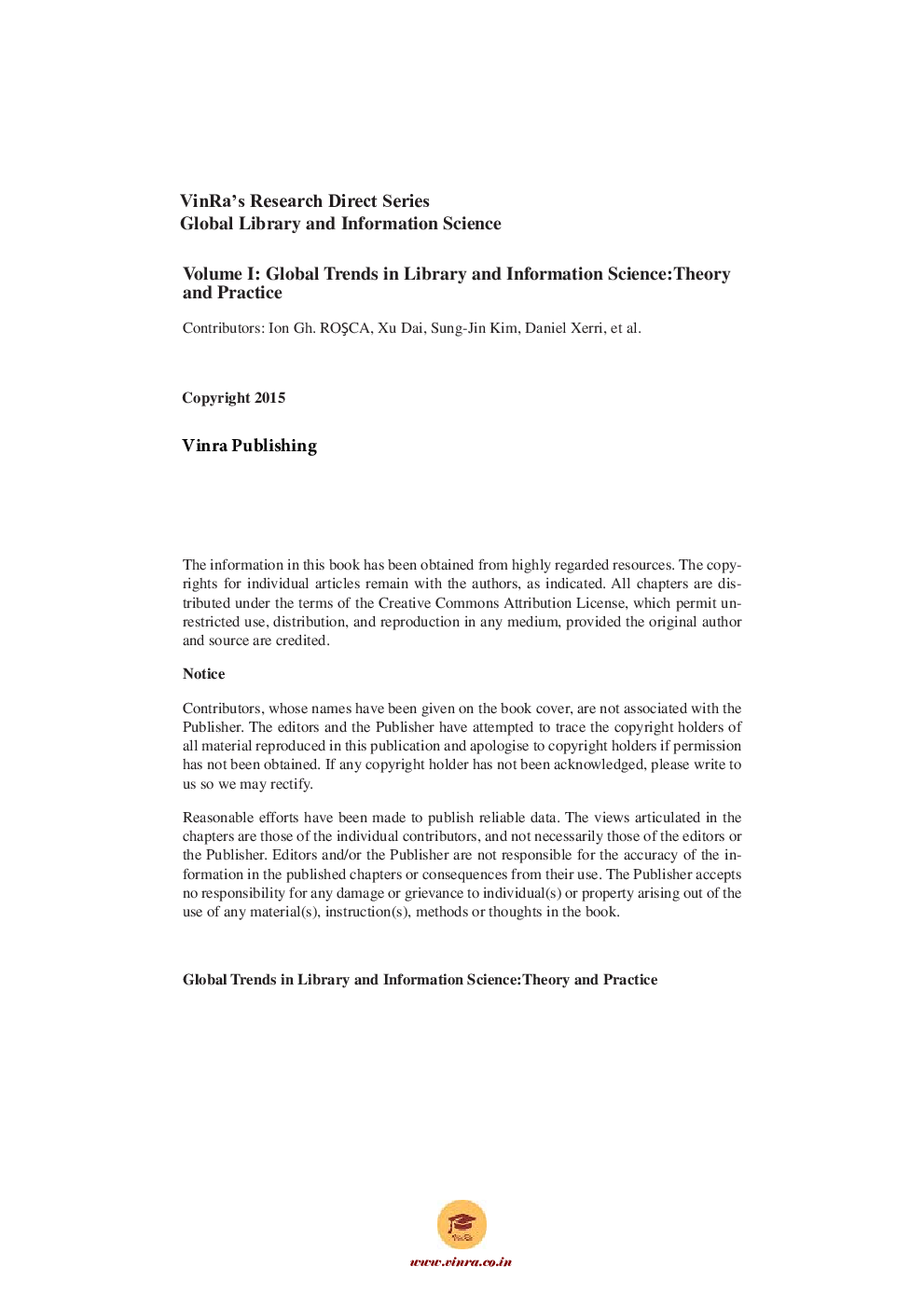 Global Trends in Library and Information Science Theory and Practice Vol I - Page 5