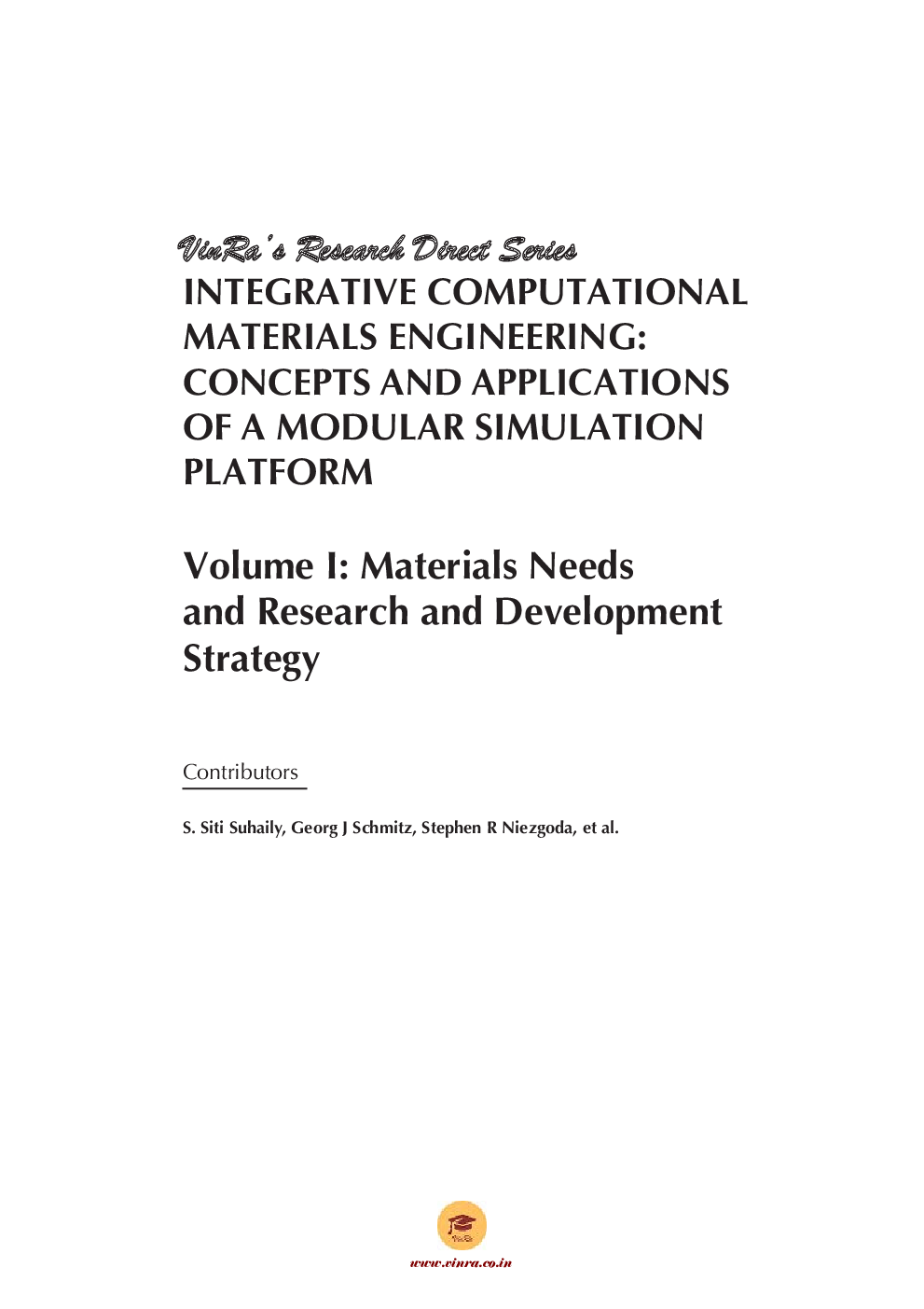 Materials Needs and Research and Development Strategy Vol I - Page 4