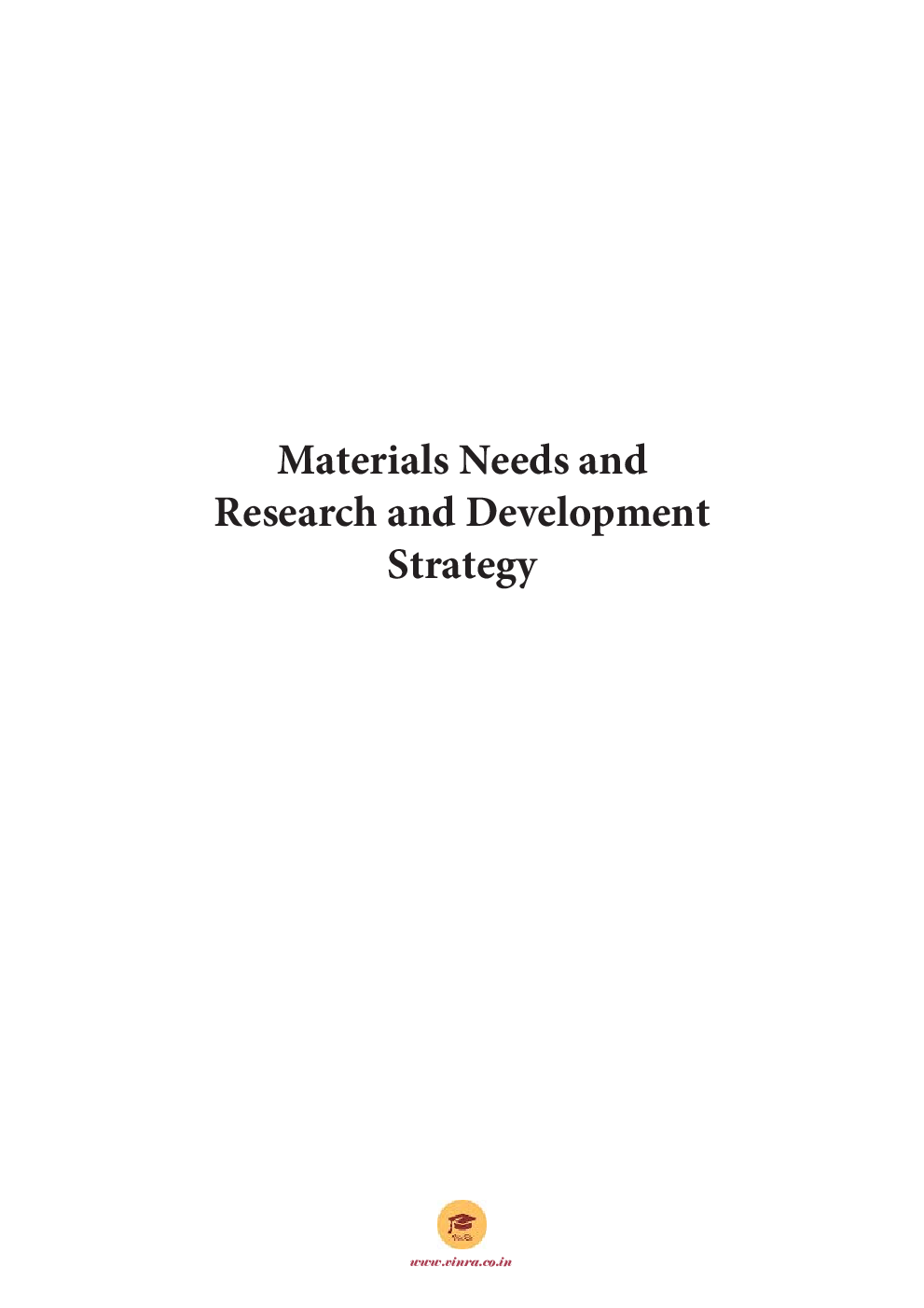 Materials Needs and Research and Development Strategy - Page 2