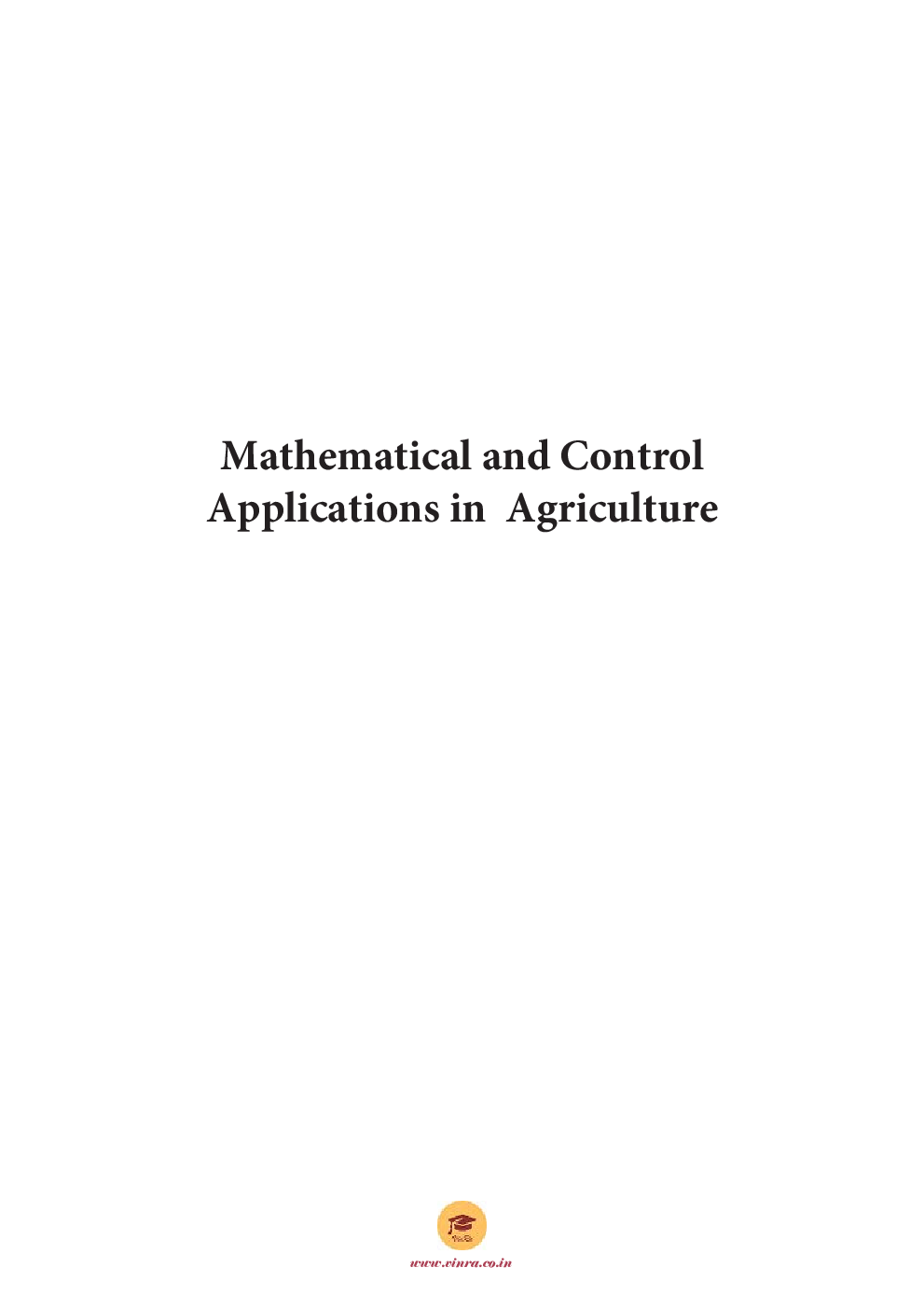 Mathematical and Control Applications in Agriculture - Page 2