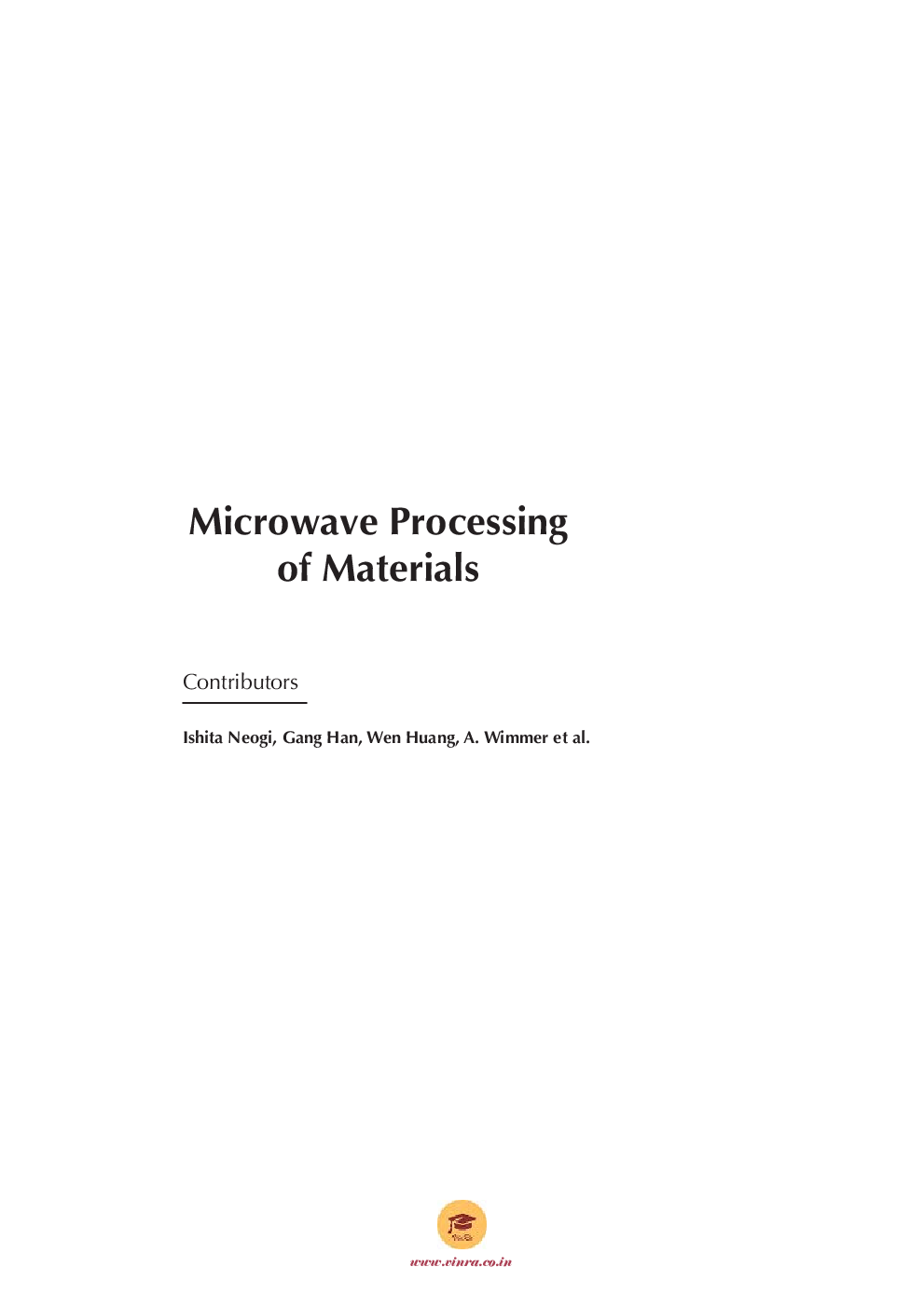 Microwave Processing of Materials - Page 4