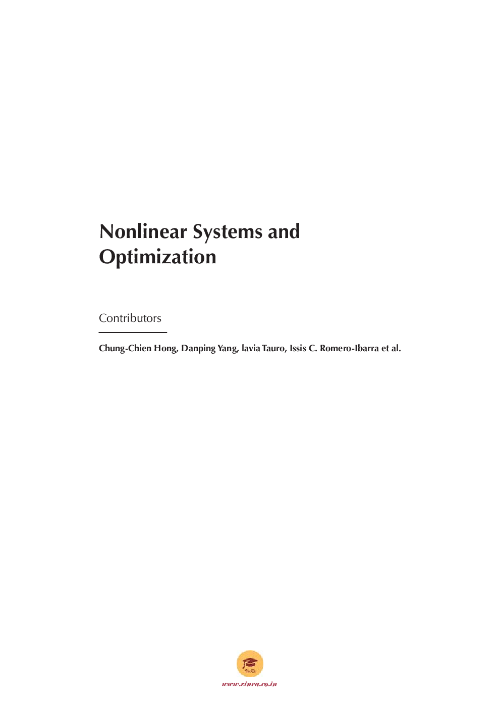 Nonlinear Systems and Optimization - Page 4