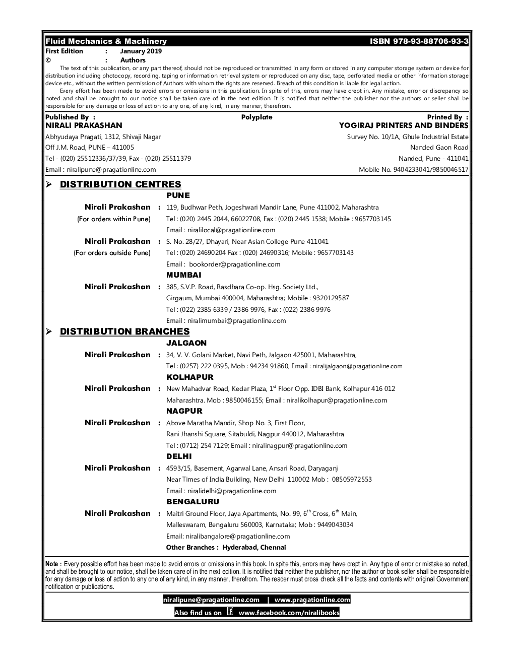 Fluid Mechanics & Machinery - Page 3