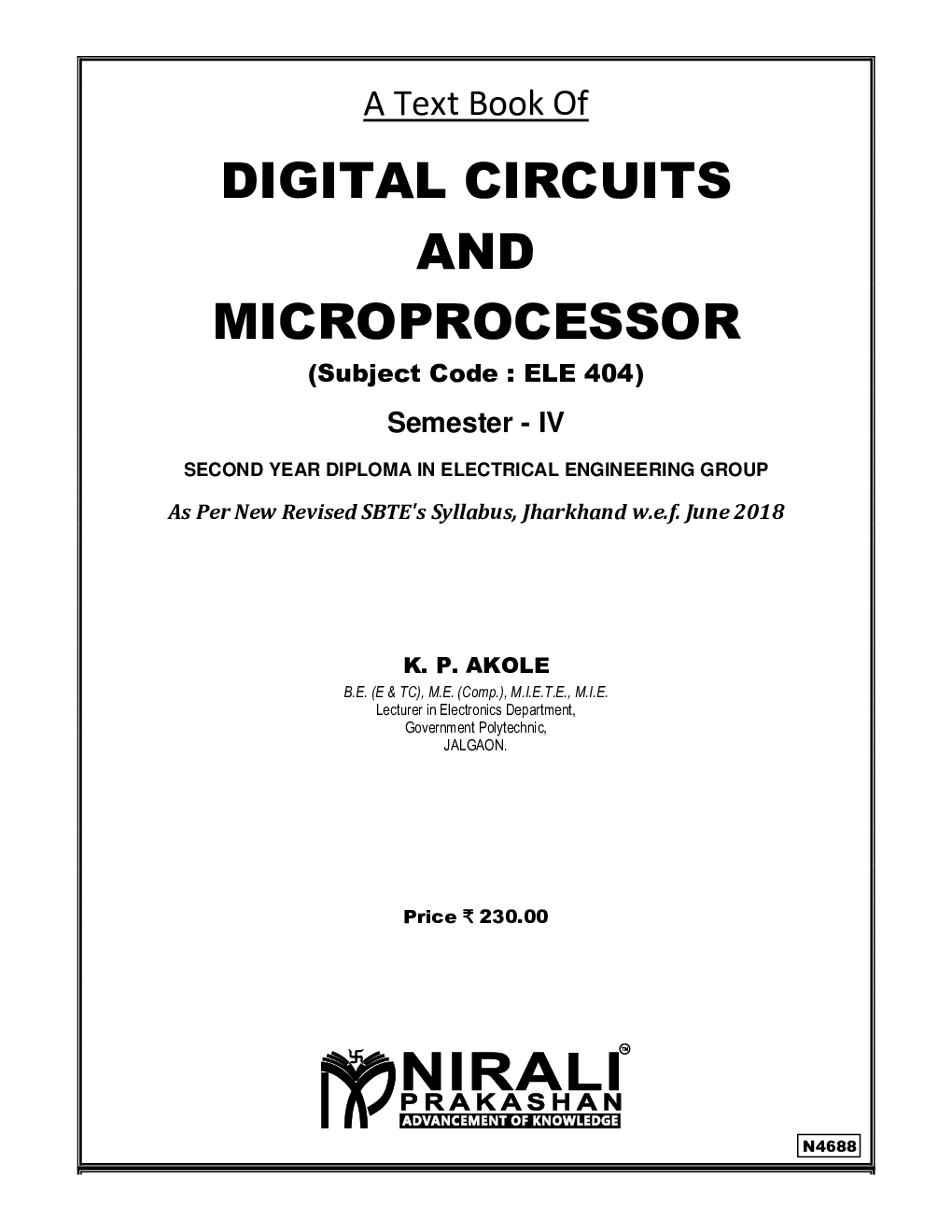 Digital Circuits And Microprocessor - Page 2