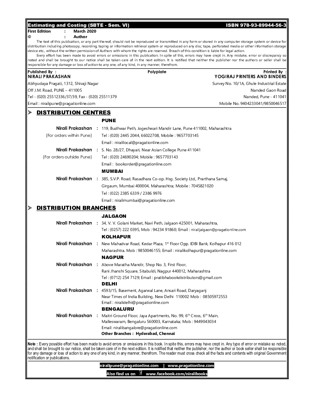 Estimating And Costing - Page 3