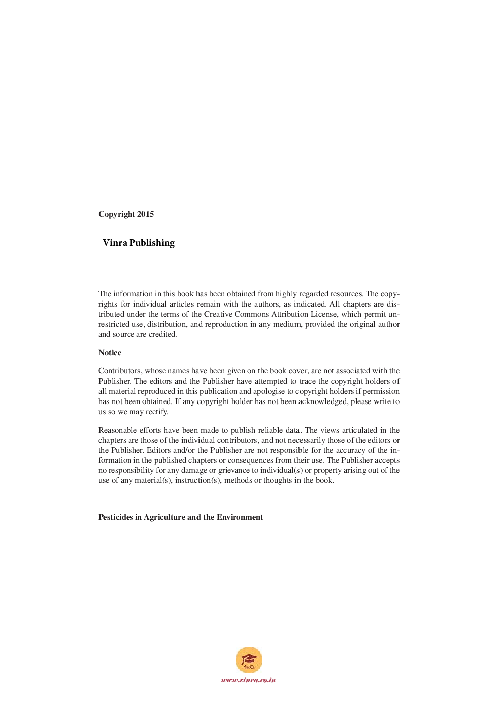 Pesticides in Agriculture and the Environment - Page 5