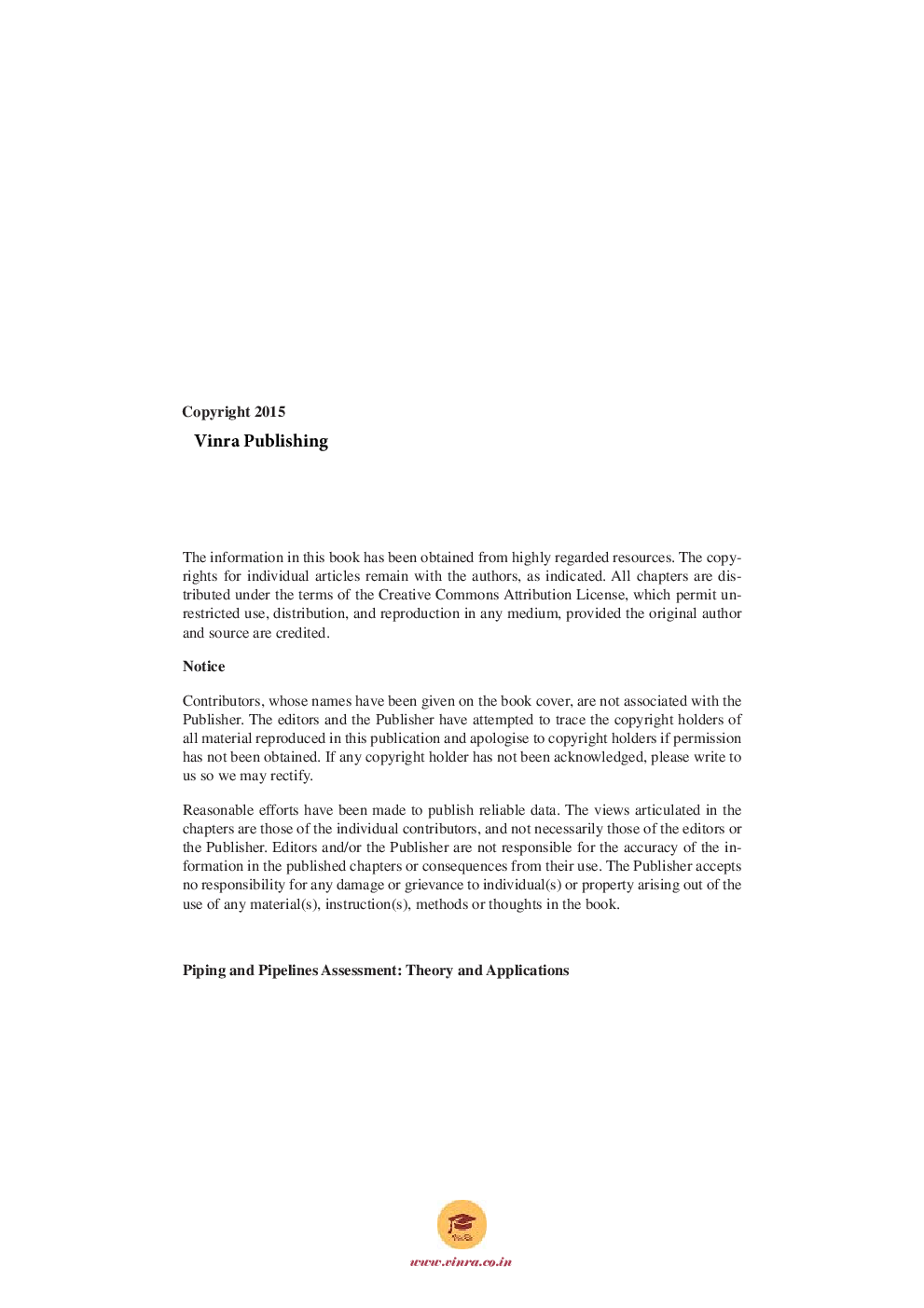Piping and Pipelines Assessment Theory and Applications - Page 5