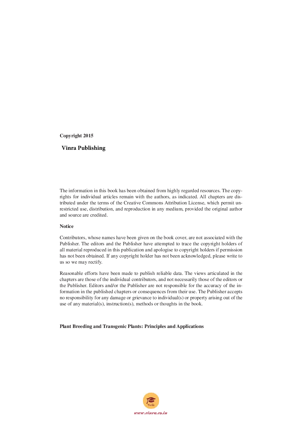 Plant Breeding and Transgenic Plants: Principles and Applications - Page 5