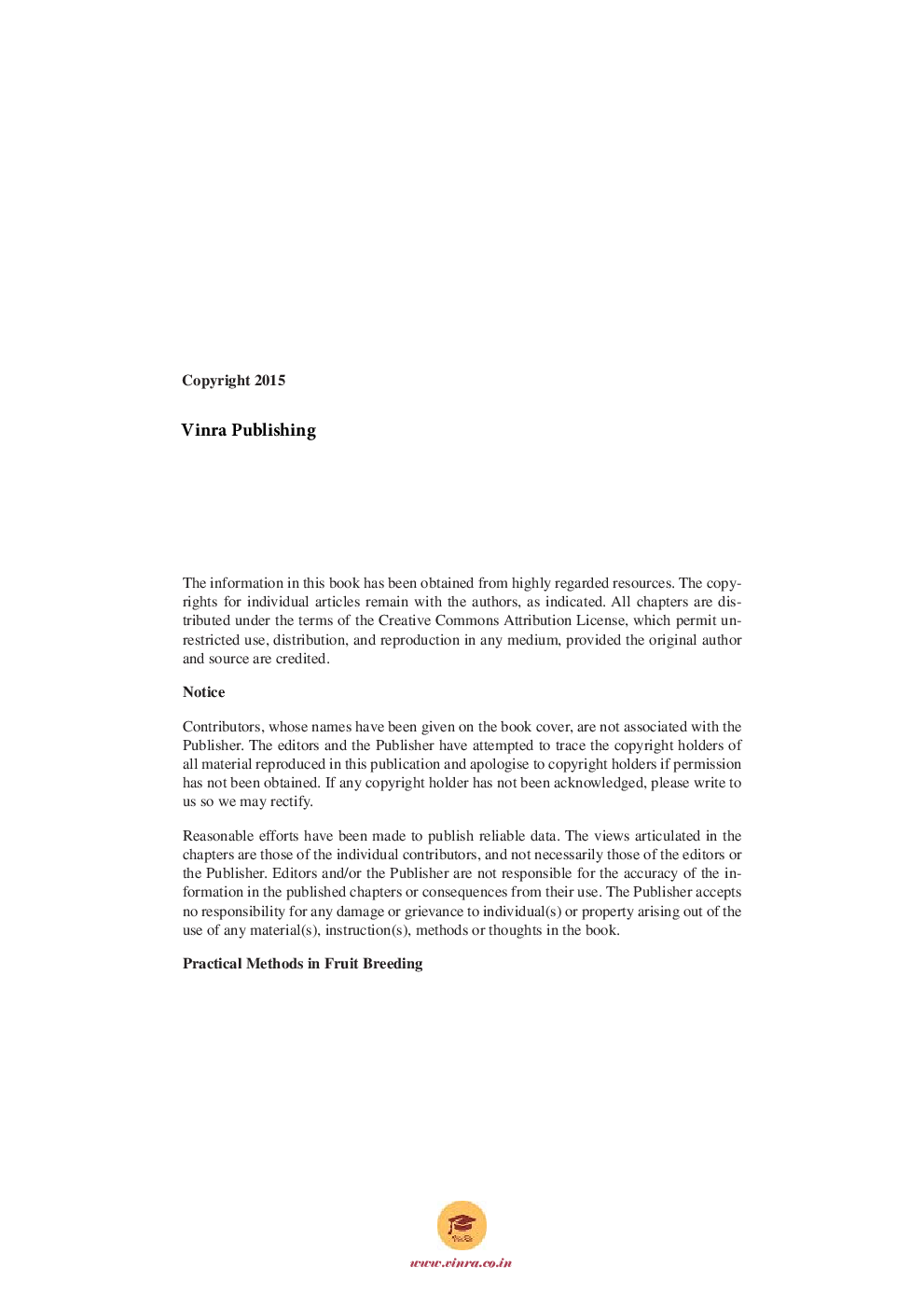 Practical Methods in Fruit Breeding - Page 5