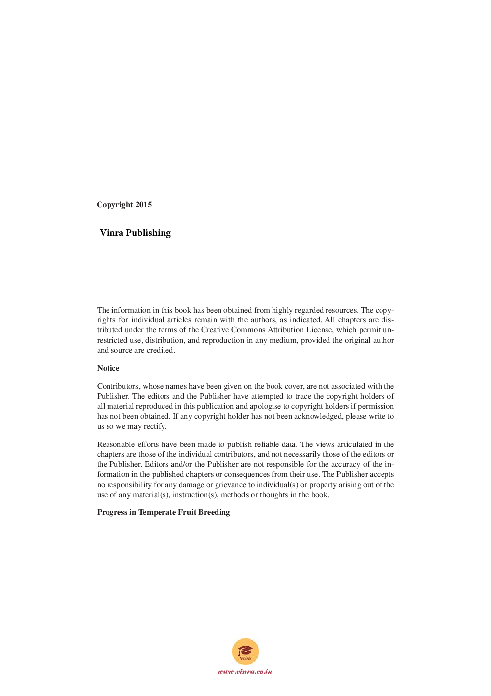 Progress in Temperate Fruit Breeding - Page 5