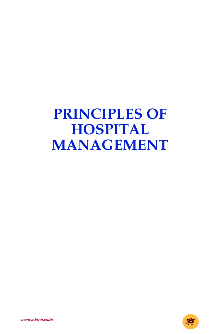 Principles of Hospital Management - Page 2