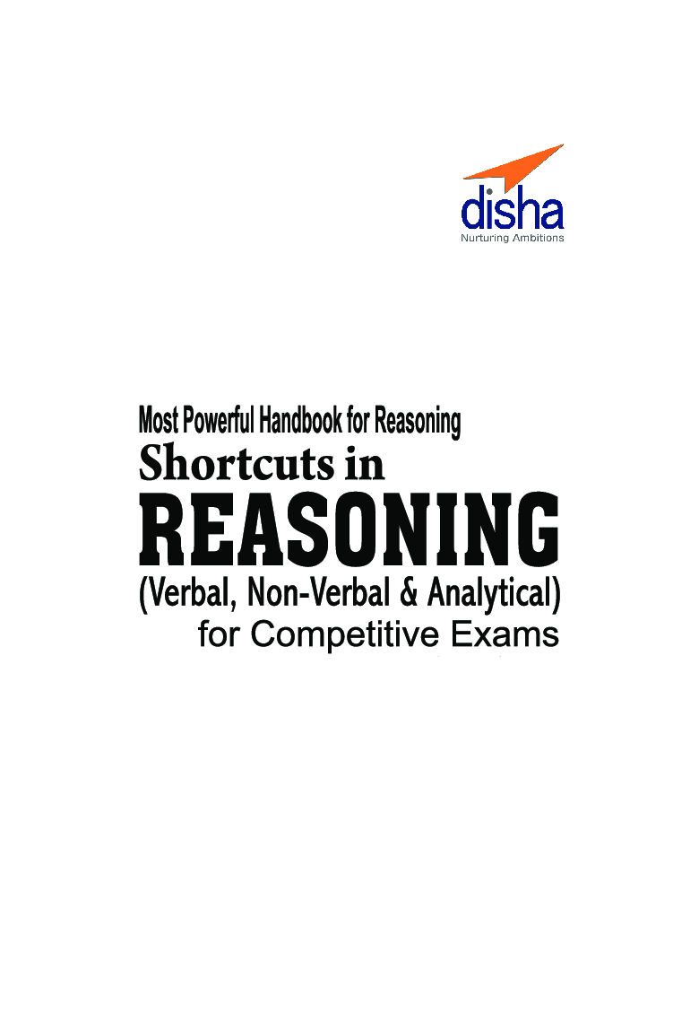Shortcuts In Reasoning (Verbal, Non-Verbal, Analytical & Critical) For Competitive Exams 2nd Edition - Page 2