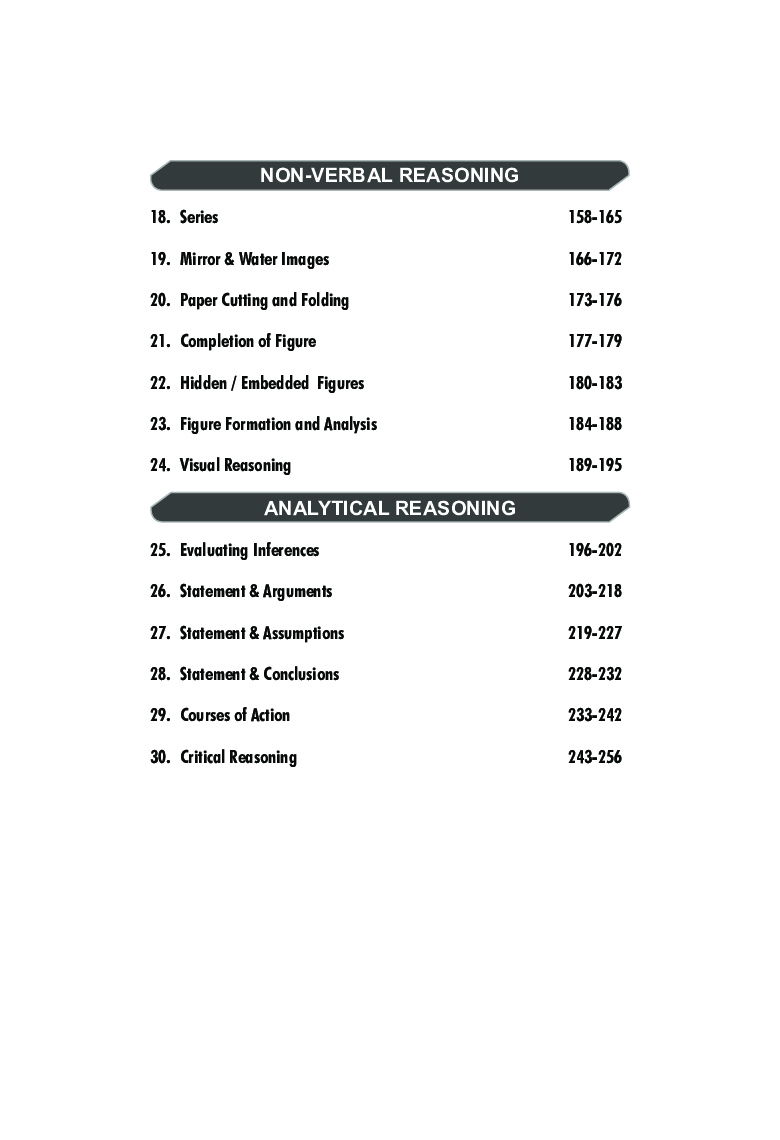 Shortcuts In Reasoning (Verbal, Non-Verbal, Analytical & Critical) For Competitive Exams 2nd Edition - Page 5