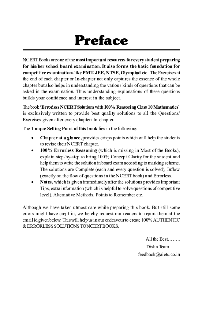 Errorless NCERT Solutions With 100% Reasoning For Class 10 Mathematics - Page 5