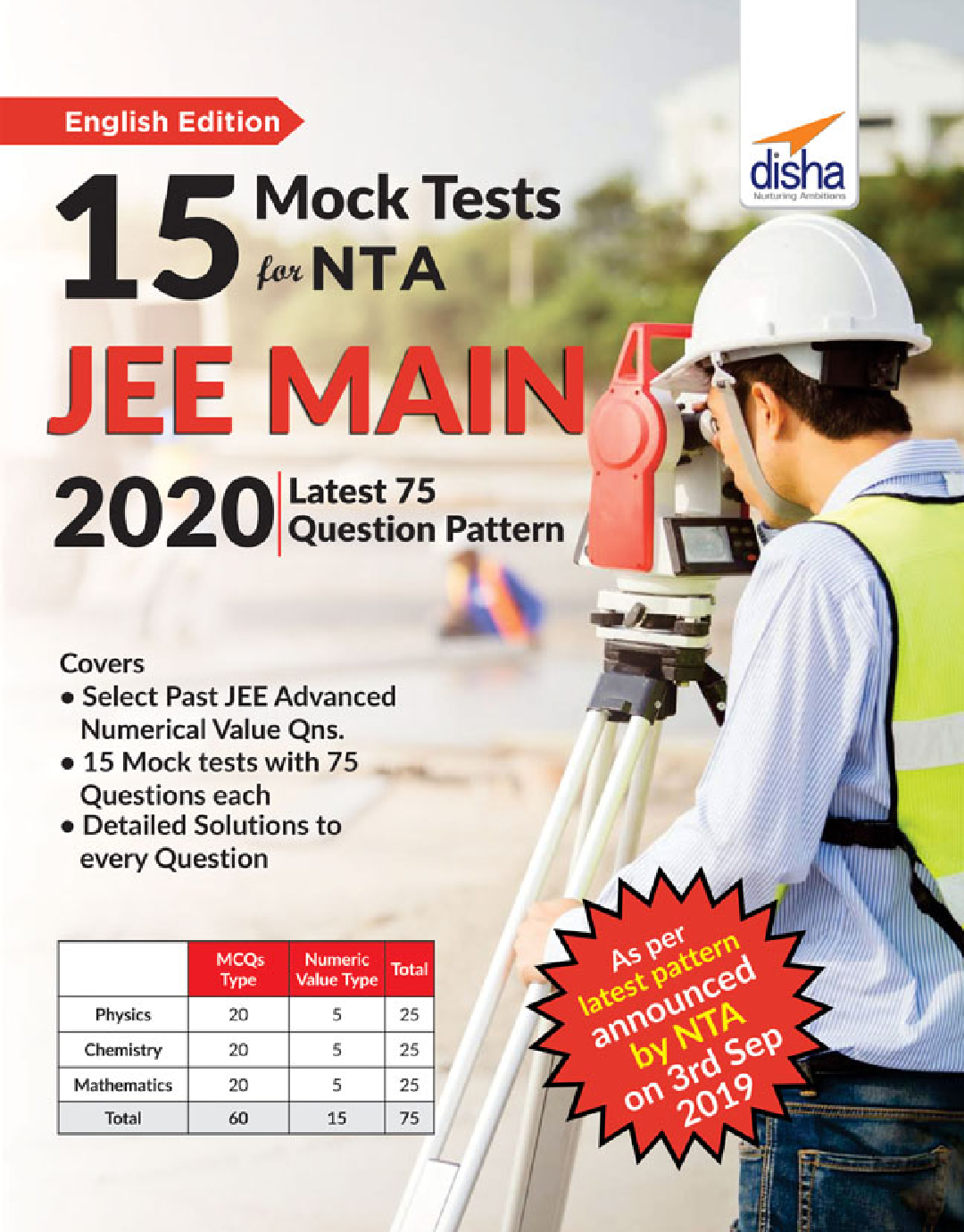 15 Mock Tests For NTA JEE Main 2020 - Latest 75 Question Pattern - Page 1