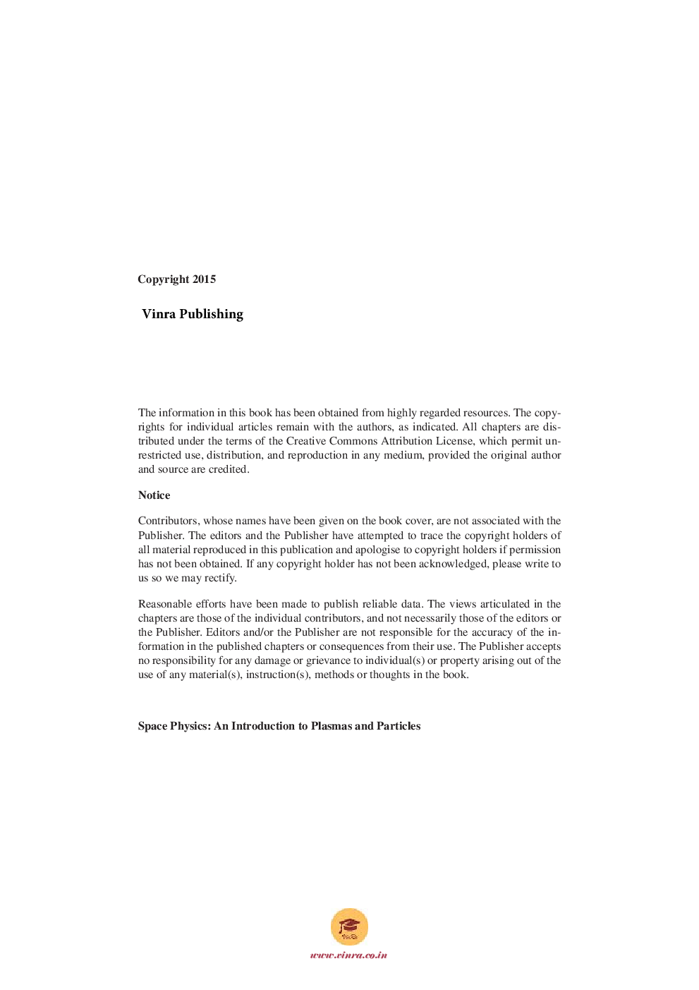 Space Physics An Introduction to Plasmas and Particles - Page 5