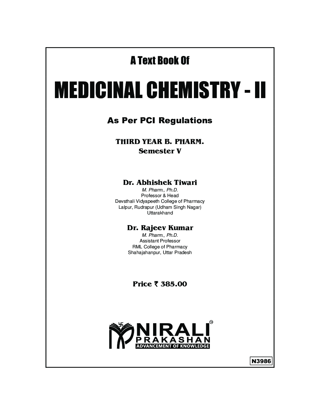 Medicinal Chemistry - II - Page 2