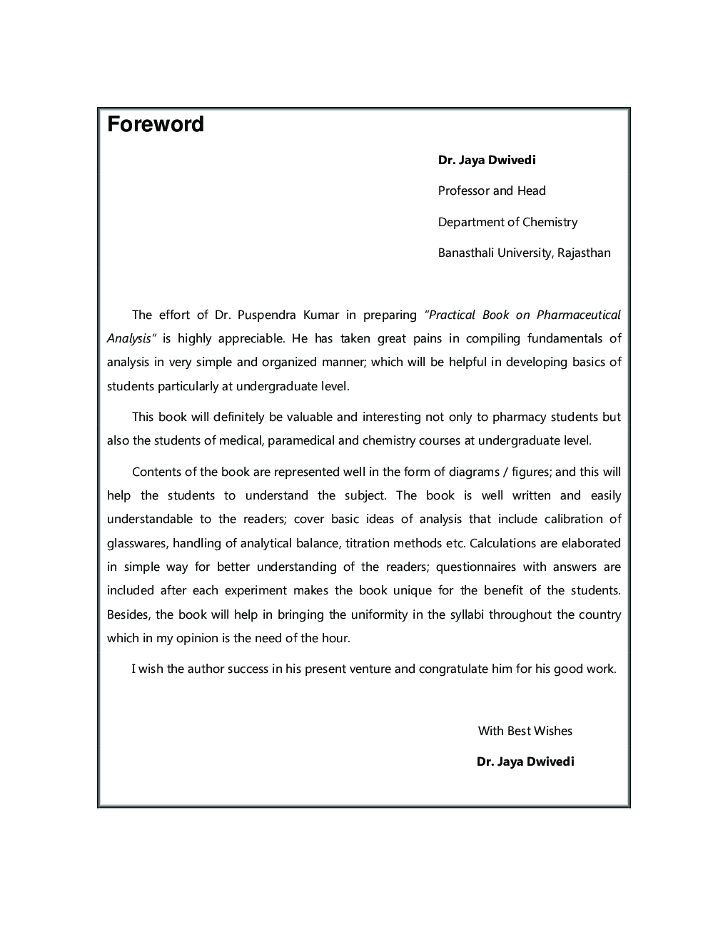 A Practical Book Of Pharmaceutical Analysis - Page 4