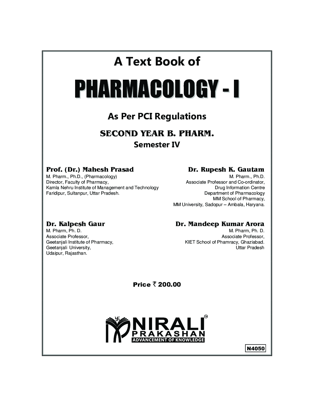 Pharmacology I - Page 2