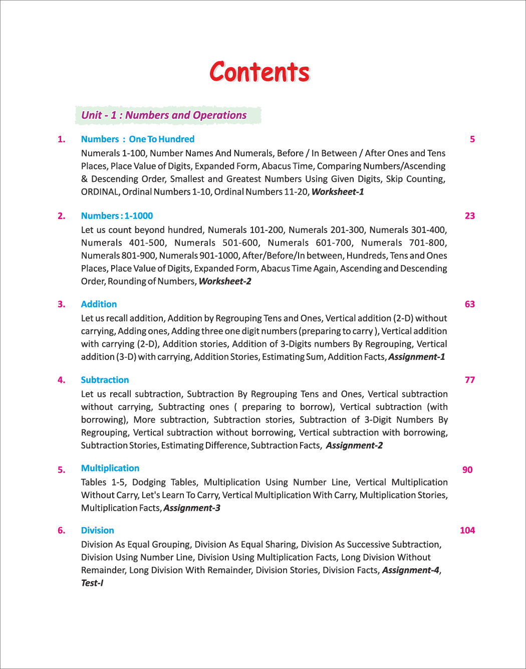 Download 2356 Maths Textbook For Class 1 by R. S. Chauhan PDF Online