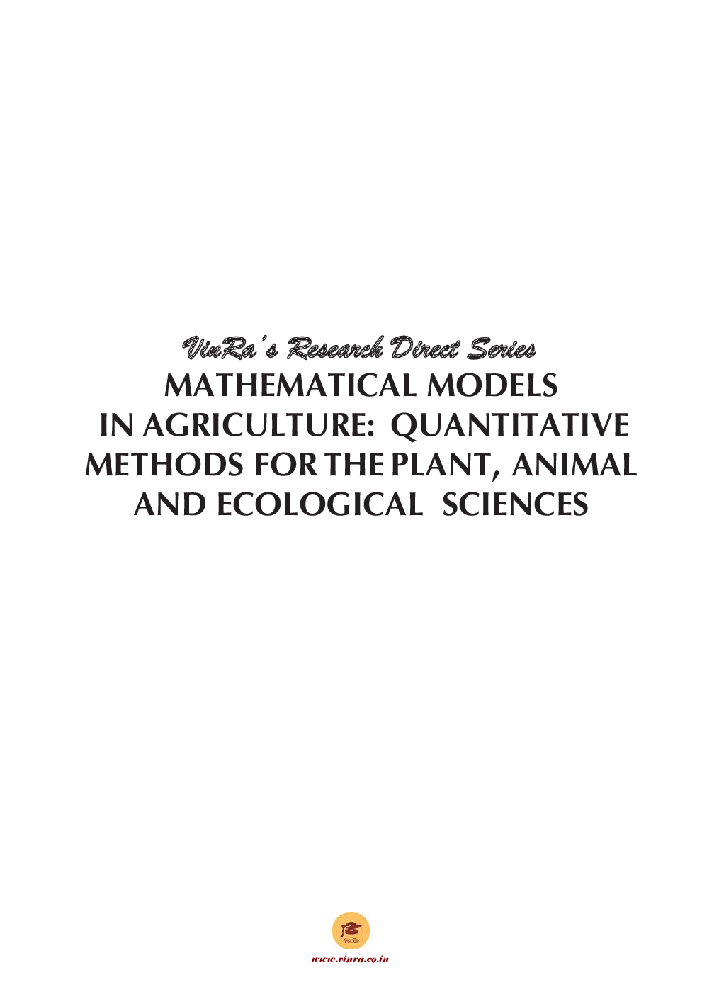 Mathematical and Control Applications in Agriculture Vol IV - Page 2