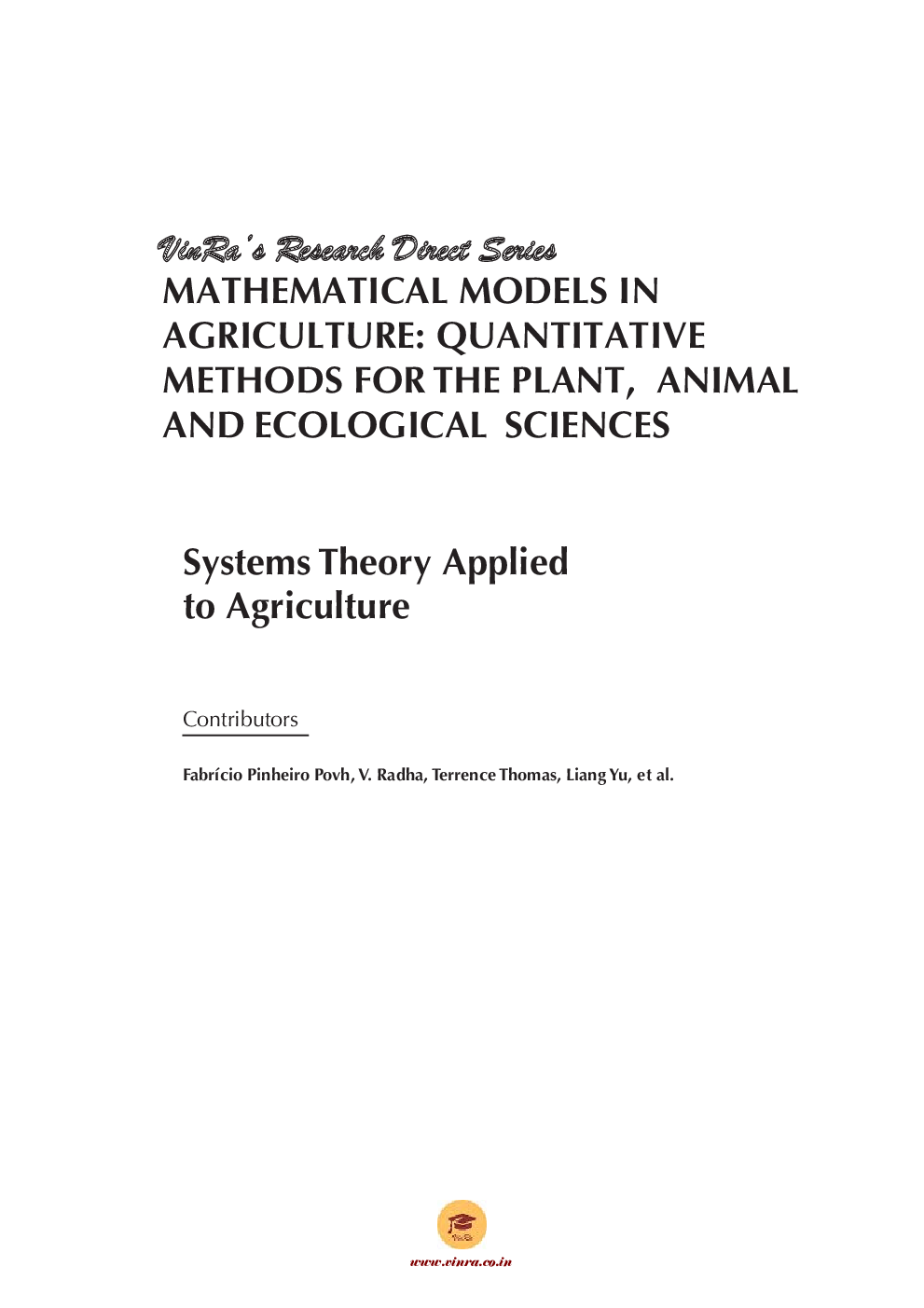 Systems Theory Applied to Agriculture Vol III - Page 4