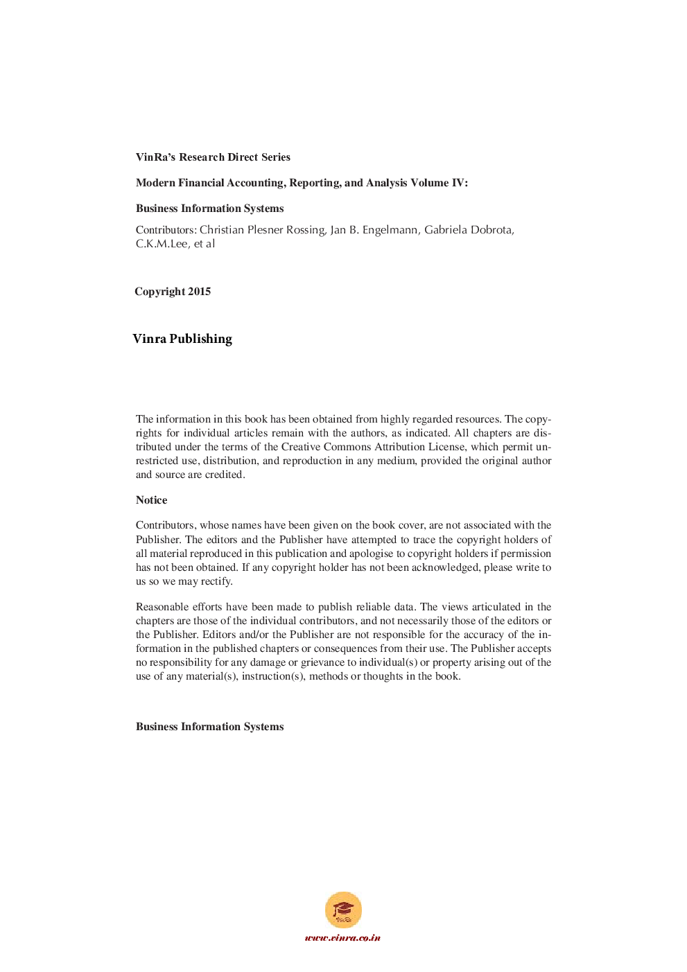 Business Information Systems Vol IV - Page 5