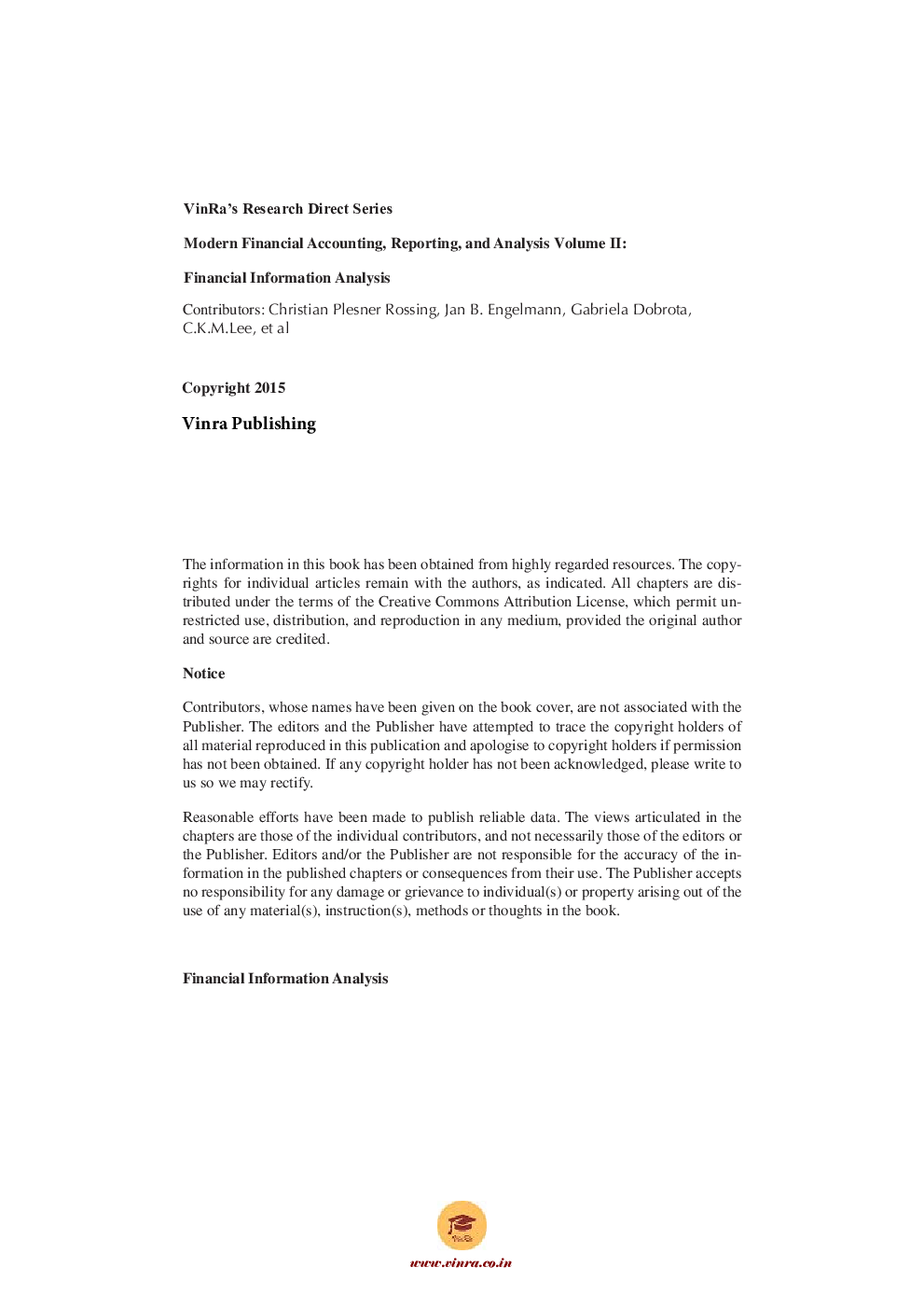 Financial Information Analysis Vol II - Page 5