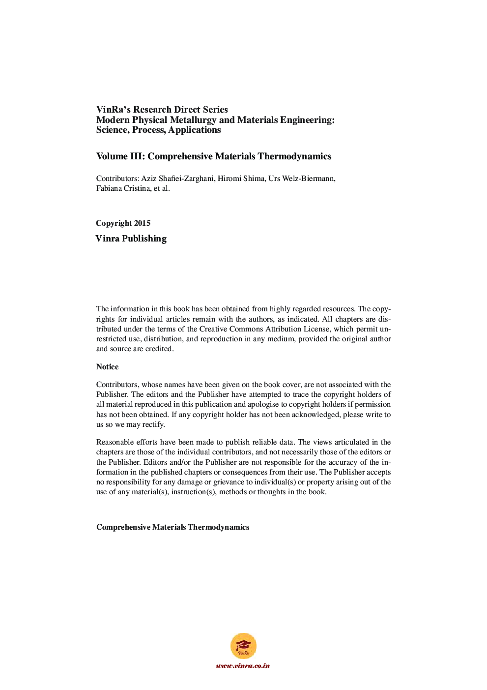 Comprehensive Materials Thermodynamics Vol III - Page 5