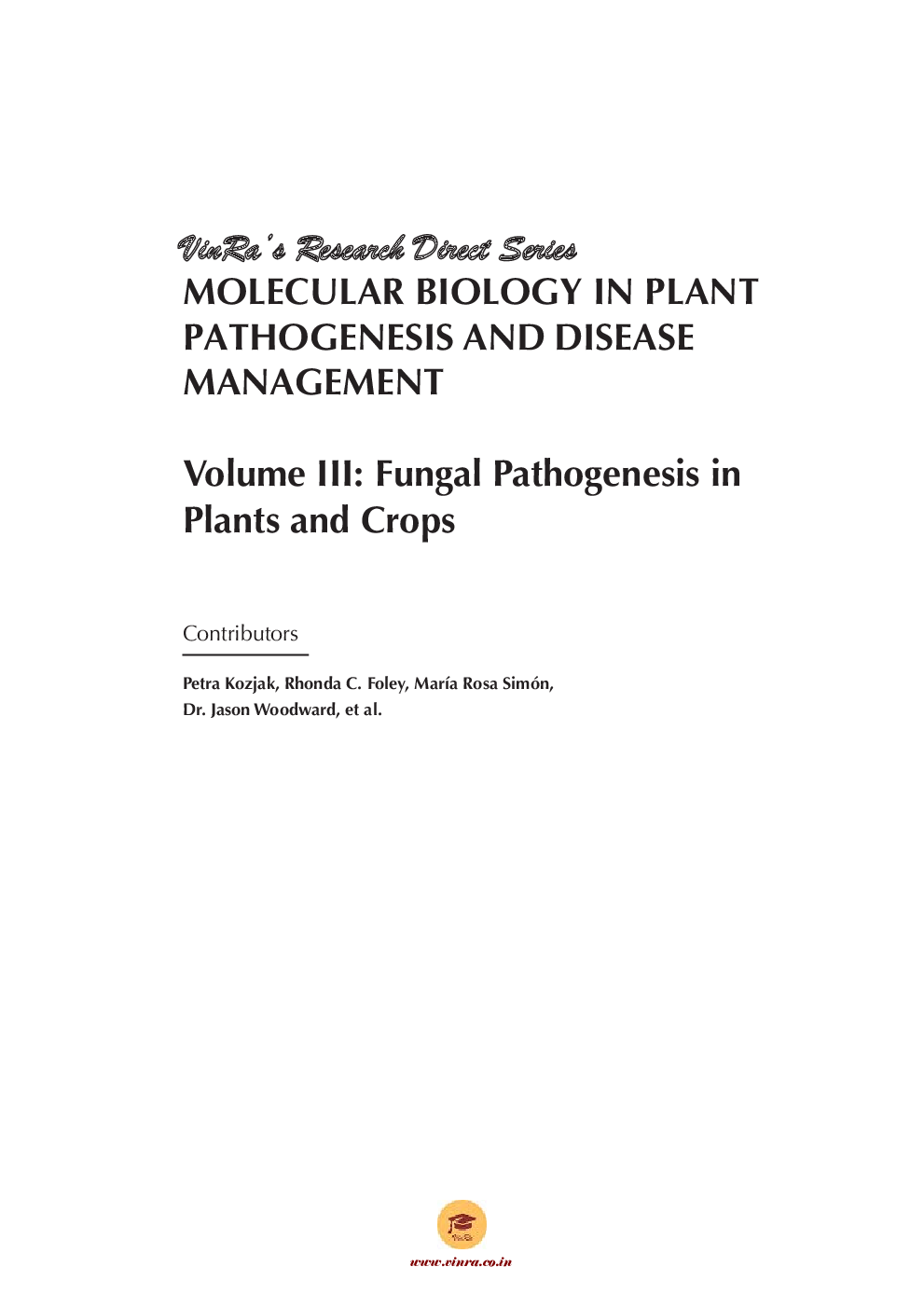 Fungal Pathogenesis in Plants and Crops Vol III - Page 4