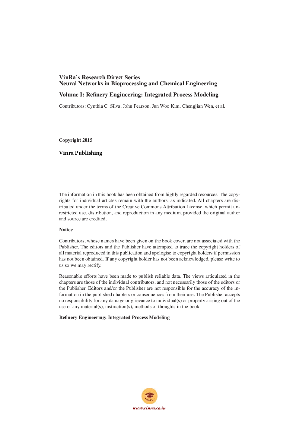 Refinery Engineering Integrated Process Modeling Vol I - Page 5
