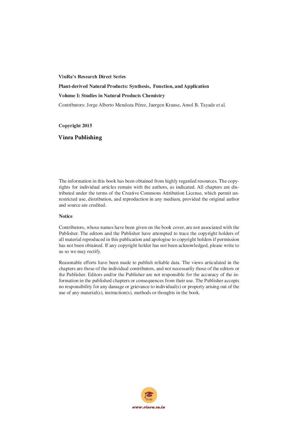 Studies in Natural Products Chemistry Vol I - Page 5